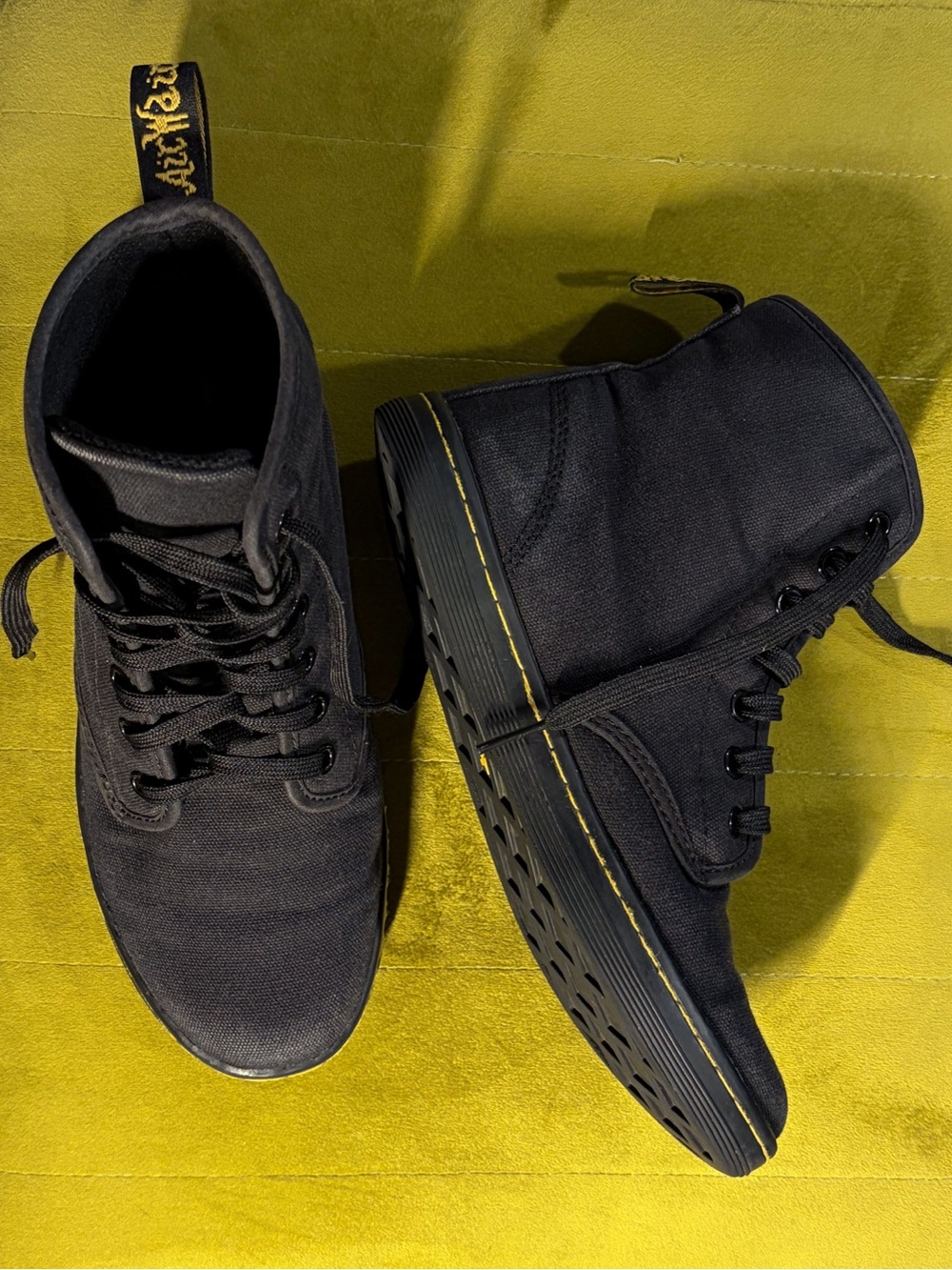 Dr.Marten’s Women’s Black Canvas Lace-Up Boots